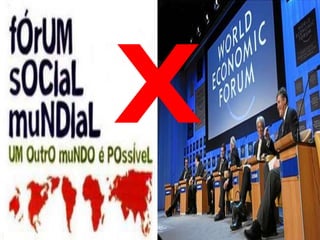 FRASE 8: G-8; O grupo dos poderososO G-8 é formado pelos sete países mais industrializados do mundo  e mais a Rússia, com o objetivo de aumentar a cooperação em comércio e finanças, fortalecer a economia global, promover a paz, a democracia, evitar e resolver conflitos. Os críticos acusam o grupo de representar apenas os interesses de uma elite de países industrializados e esquecem do resto do mundo. Existe críticas por ter visão favorável á globalização.Esses encontros foram marcados por violentos protestos, como os de Gênova, na Itália em 2001. Os ministros do Meio Ambiente do G-8, mais cinco países emergentes, entre eles, Brasil e México, esboçam uma estratégia de luta contra o aquecimento climático.