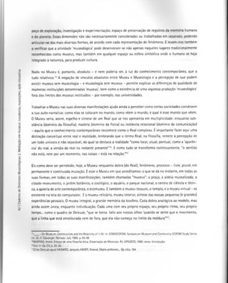 O museu como processo