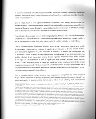 O museu como processo