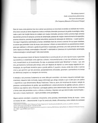 O museu como processo