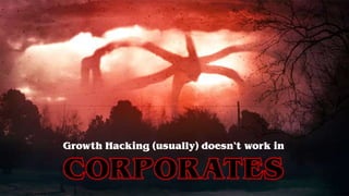 Growth Hacking (usually) doesn‘t work in
 