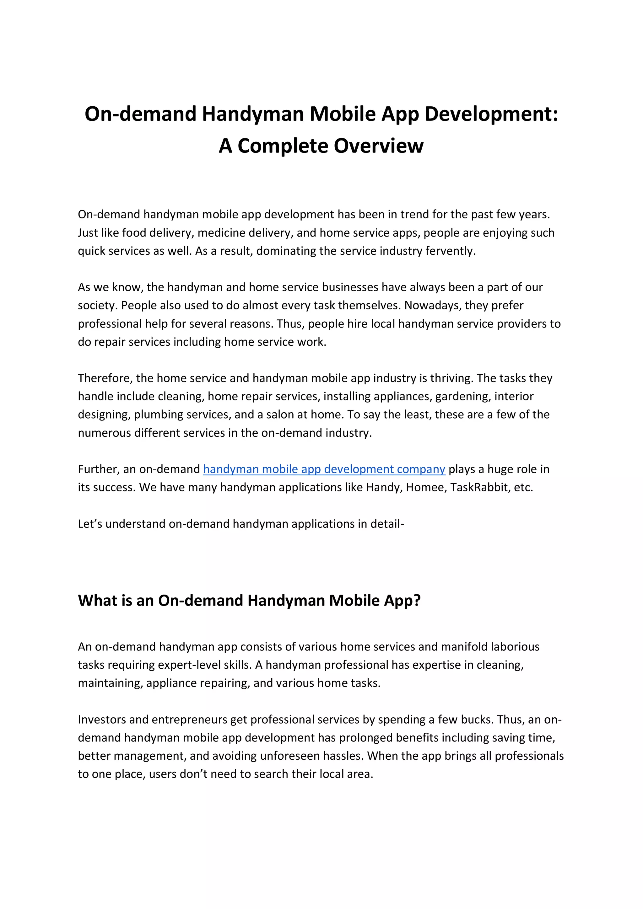 On-demand Handyman Mobile App Development_ A Complete Overview.pdf
