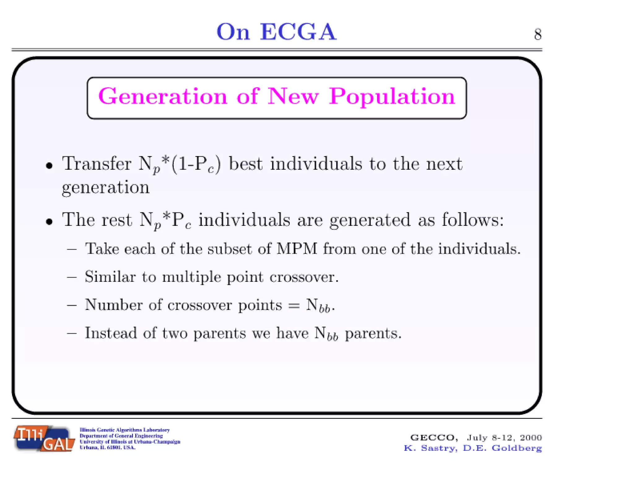 On Extended Compact Genetic Algorithm