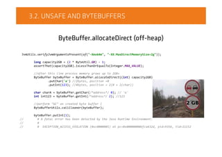1. HEAP VS OFF-HEAP
vs
 
