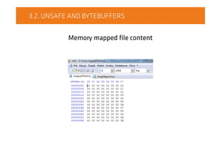 3.2. UNSAFE AND BYTEBUFFERS
Memory mapped file content
 