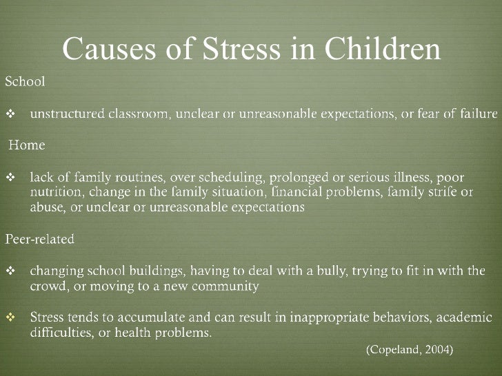 thesis statement for stress management
