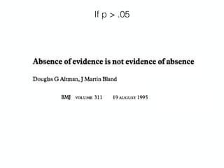 If p > .05
 