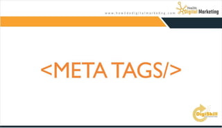 On page SEO- understanding Tittle,Meta Tags and URL Structures