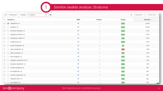 Sterkte-zwakte analyse: Straluma1
 