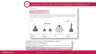 Zorg voor interne links naar je belangrijkste landingspagina’s5
 