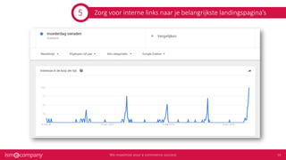 Zorg voor interne links naar je belangrijkste landingspagina’s5
 