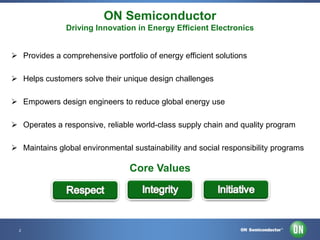 ON Semiconductor Corporate Overview Presentation | PPTX