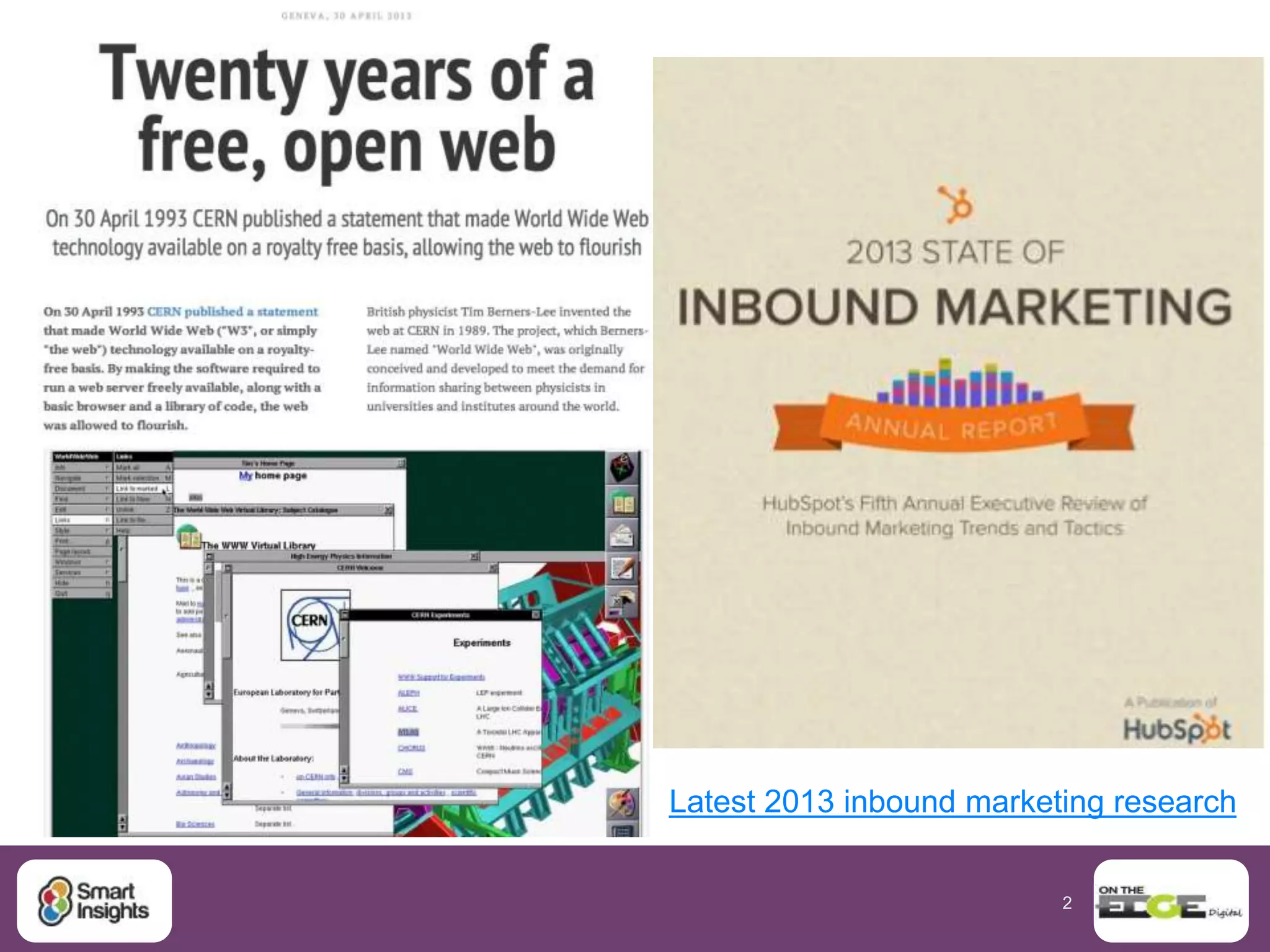 2
 Books  Online strategy advice
www.smartinsights.com
About Dave Chaffey
Code: SMARTEDGE (25% discount coupon)
 