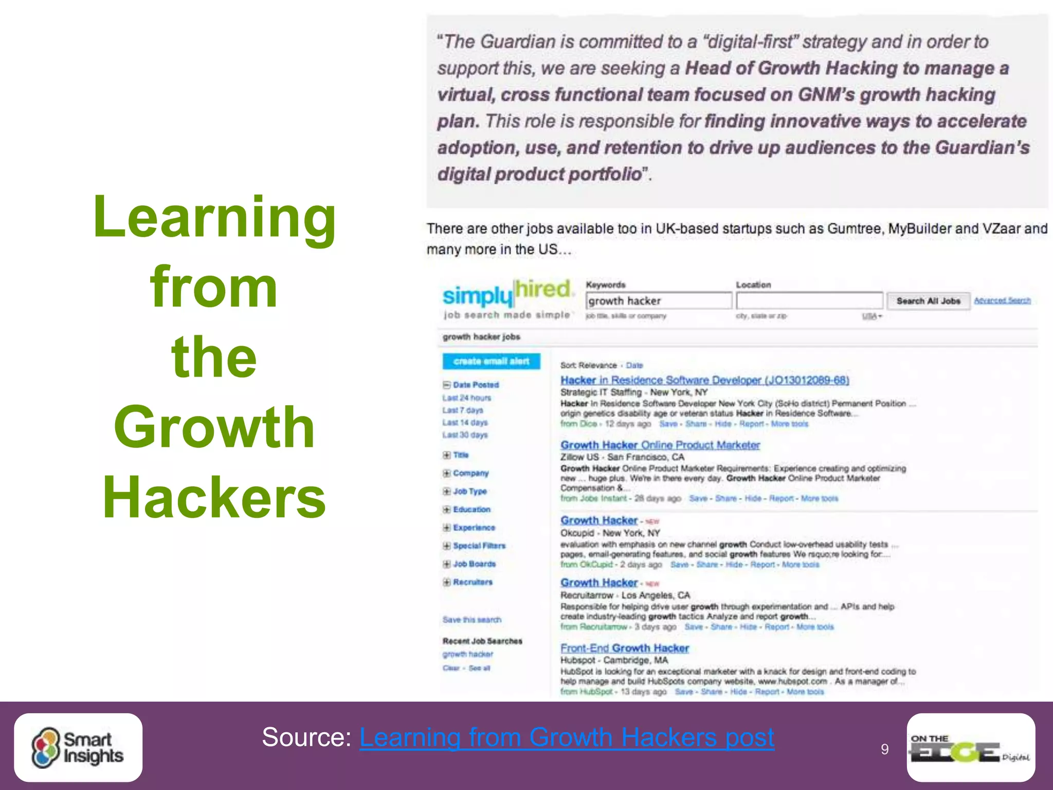 9
Practical Mobile Tip: Segment by mobile devices
 