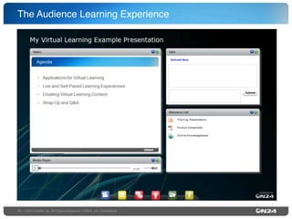 The Audience Learning Experience"

29 | ©2013 ON24, Inc. All Rights Reserved. I ON24, Inc. Conﬁdential."

 