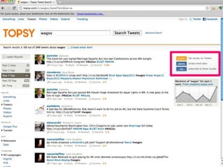 Topsy : email, RSS
 