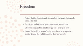 On Anarchism by Noam Chomsky