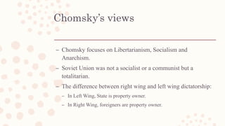On Anarchism by Noam Chomsky