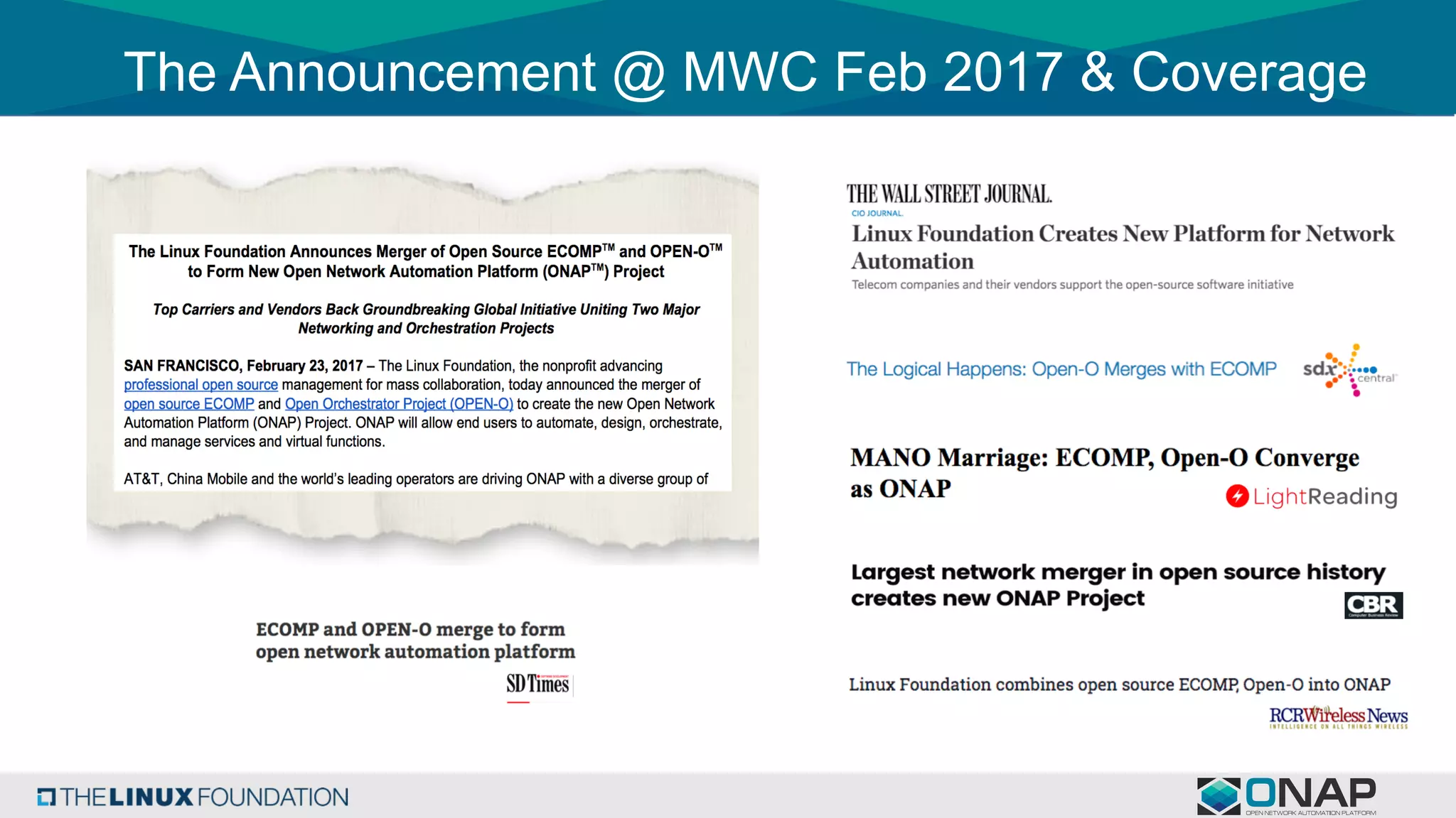 The Announcement @ MWC Feb 2017 & Coverage
 