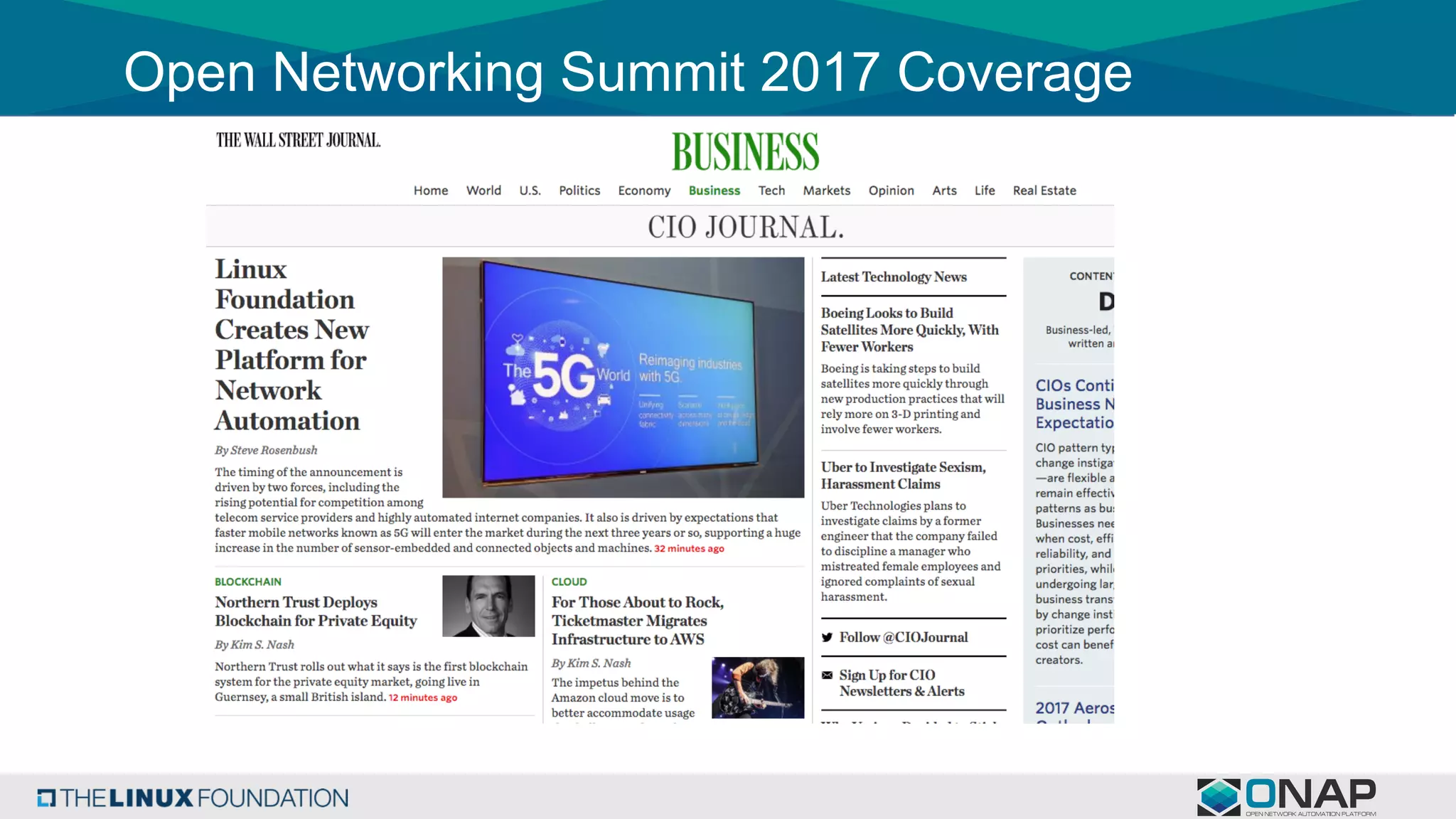 Open Networking Summit 2017 Coverage
 