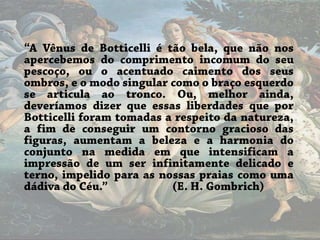 Sandro Botticelli - O nascimento de vénus