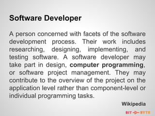 On being a professional software developer | PPT