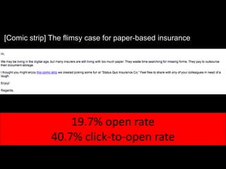 [Comic strip] The flimsy case for paper-based insurance
19.7% open rate
40.7% click-to-open rate
 