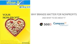 WHY BRANDS MATTER FOR NONPROFITS
AND WHAT TO DO ABOUT IT
YOUR
NON-PROFIT
 