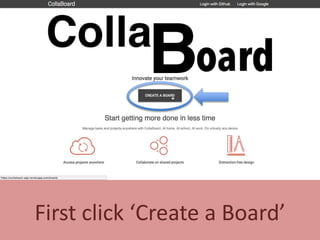 First click ‘Create a Board’
 