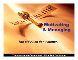 Onboarding Millennials 2009 Opga