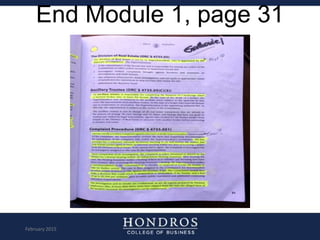 End Module 1, page 31
February 2015
 
