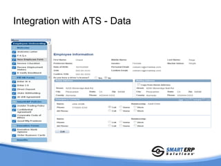 Integration with ATS - Data
 