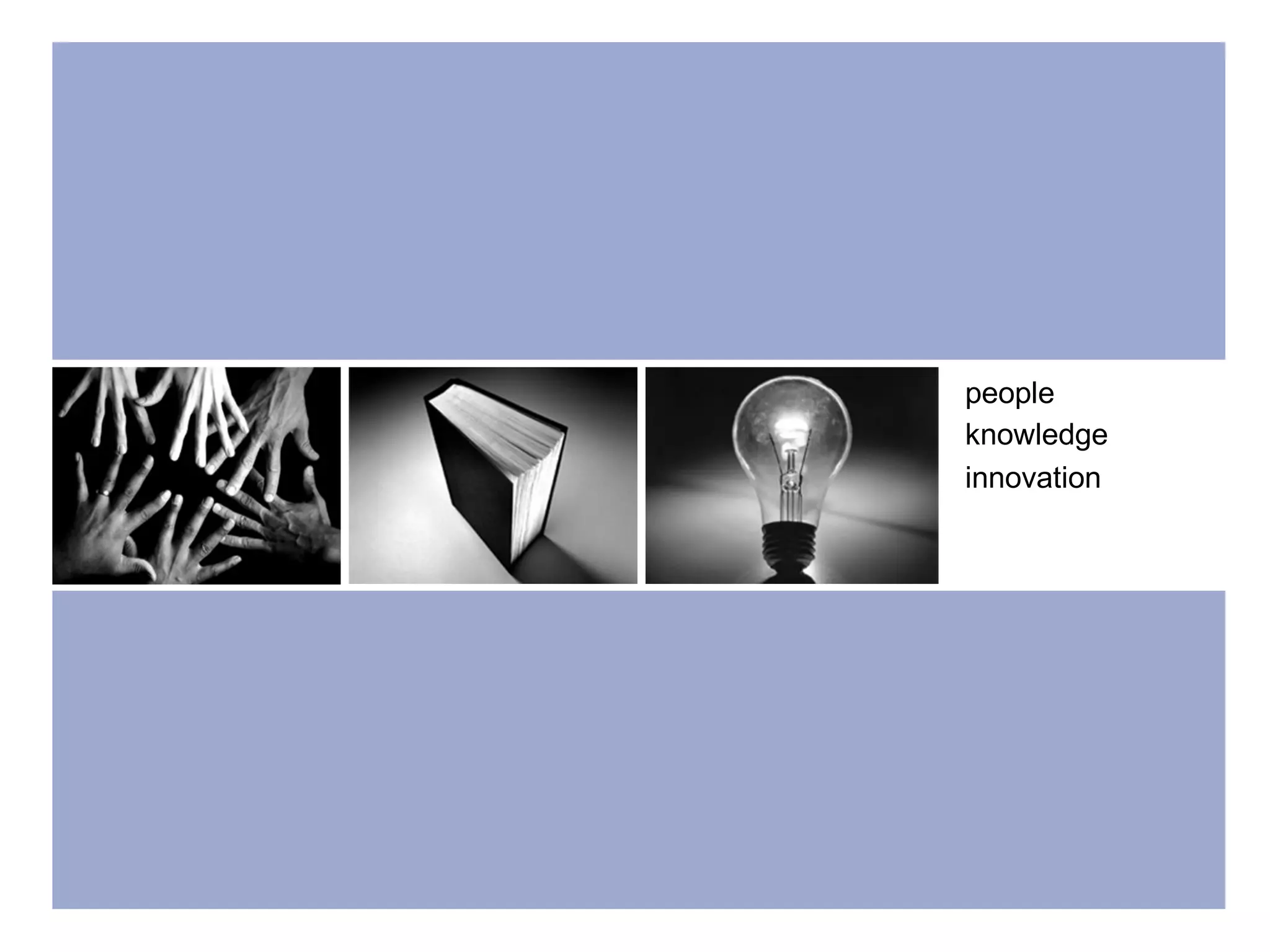 people
knowledge
innovation
 