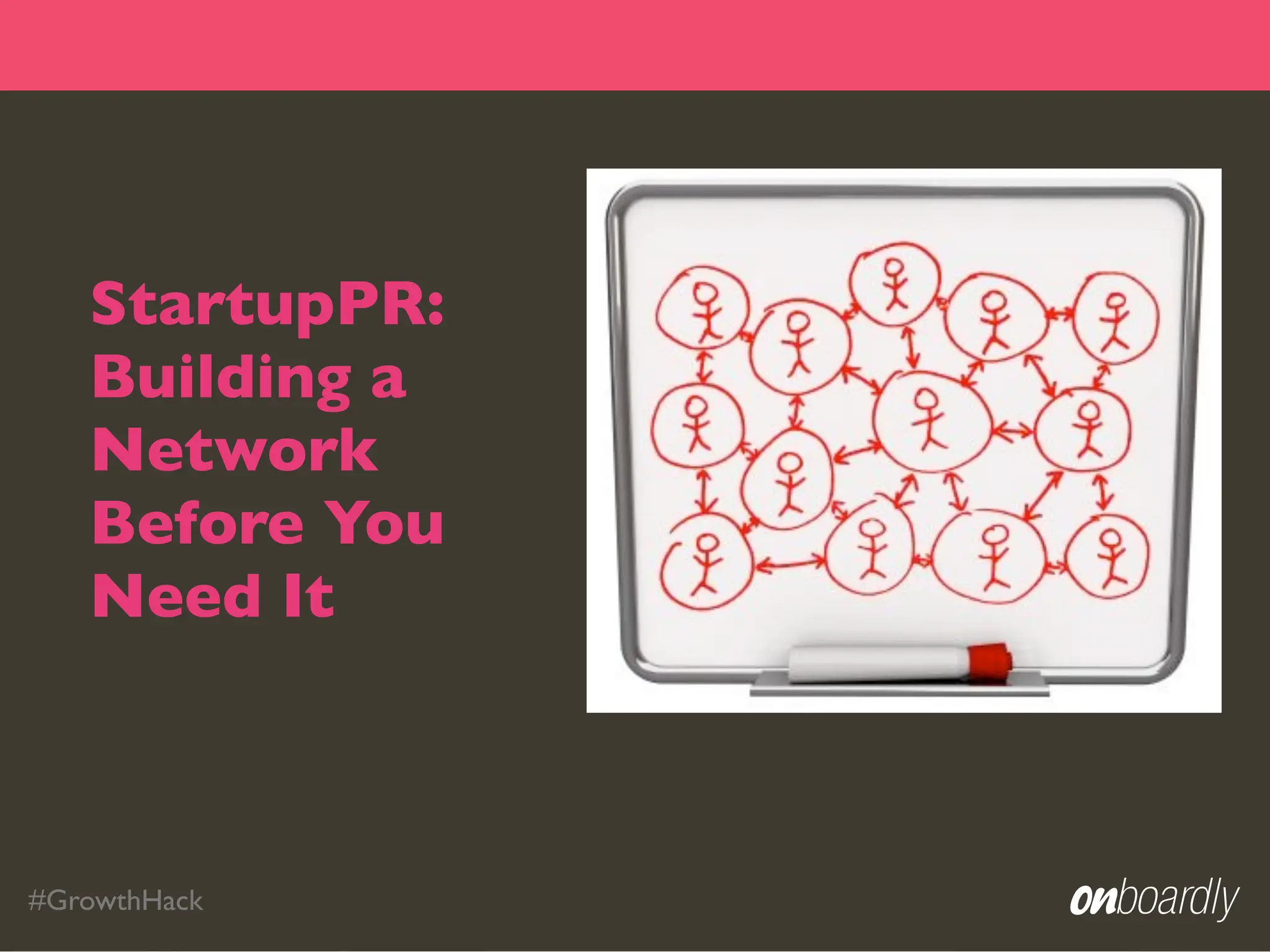 StartupPR:
   Building a
   Network
   Before You
   Need It



#GrowthHack
 