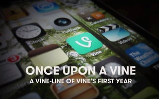 ONCE UPON A VINE
A VINE-LINE OF VINE’S FIRST YEAR

We Are Social

 