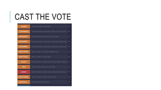 CAST THE VOTE
 