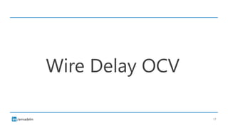 /amradelm
Wire Delay OCV
17
 