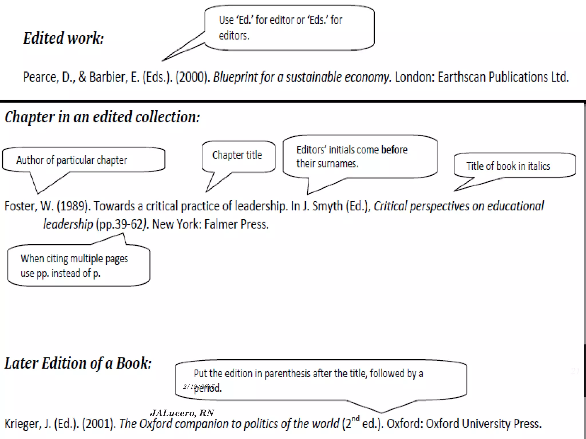 2/12/2017
JALucero, RN
21
 