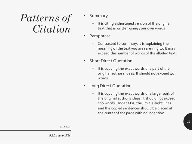 on citing sighted sites