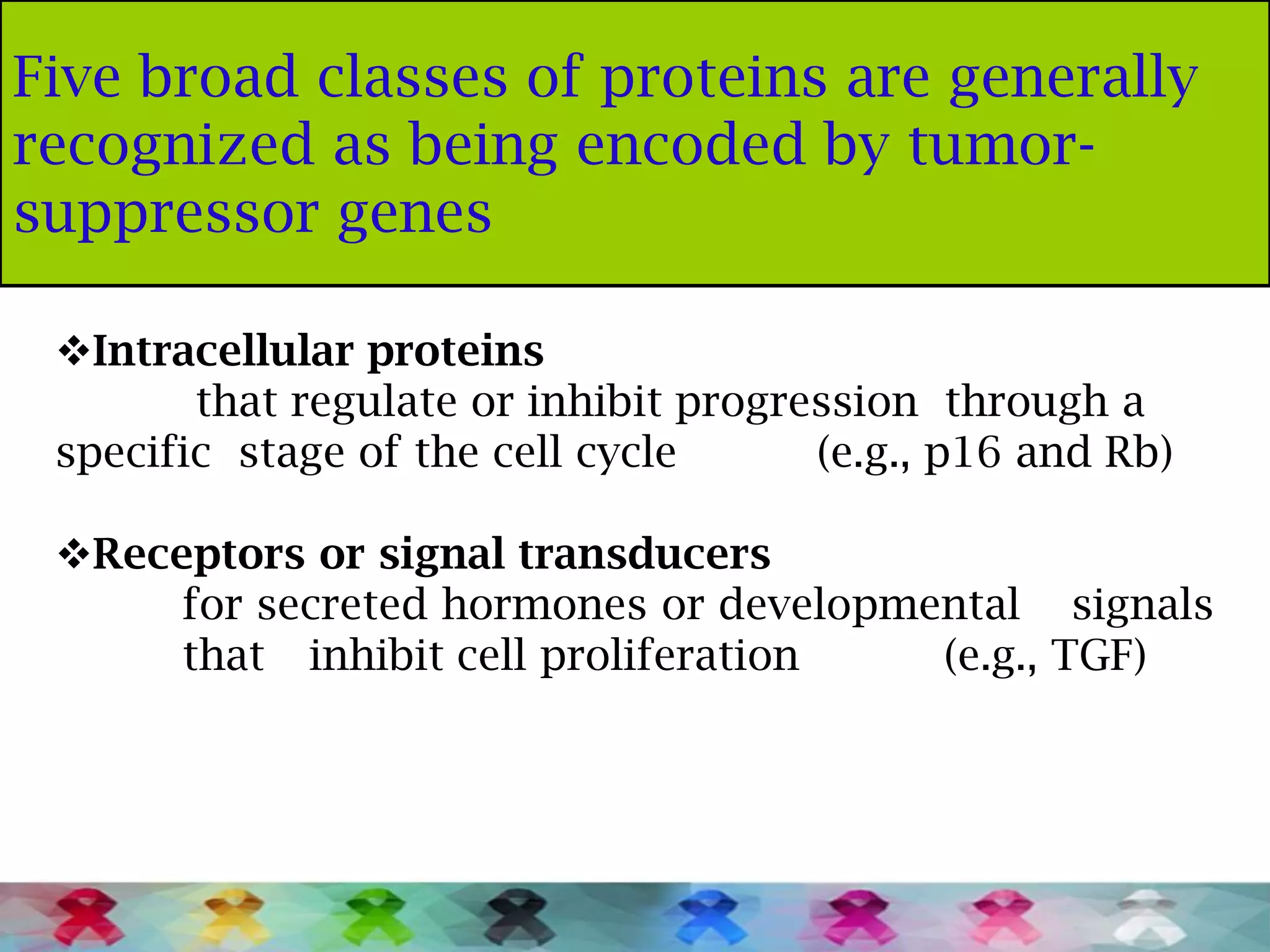 Oncogenes and tumour suppressor genes | PPTX
