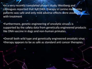 Oncolytic virotherapy for canine and feline cancer | PPT