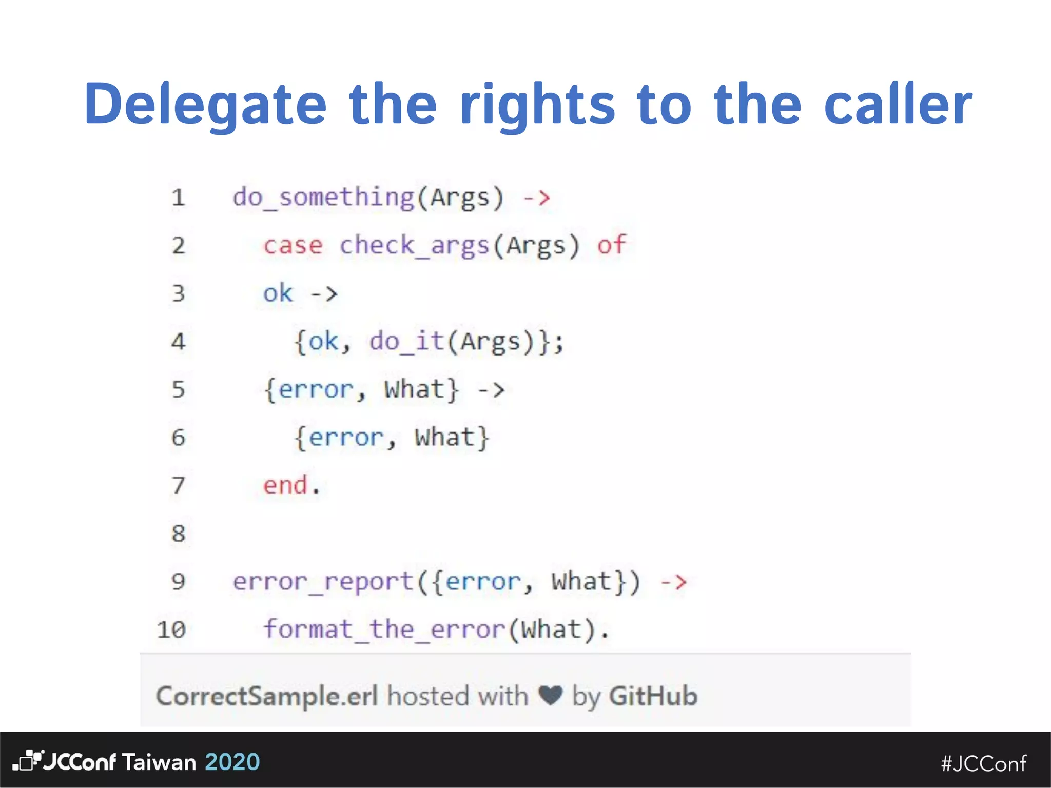 Delegate the rights to the caller  
