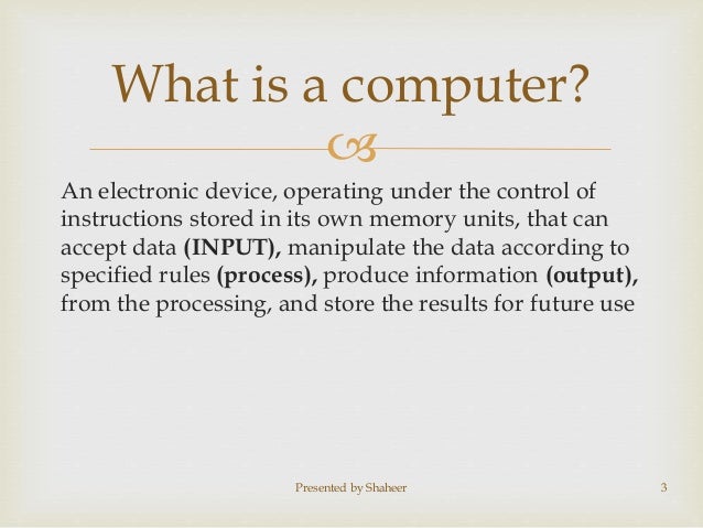 basic computer concept slideshare