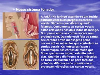 Frequência : está associada a fonte emissora da frente de ondas.	- Baixa (som grave)O ouvido humano não está calibrado para responder mecanicamente às perturbações provocadas por ondas infra-sônicas e ultra-sônicas . As ondas infra-sônicas são produzidas, por exemplo, por um abalo sísmico. Os ultra-sons podem ser ouvidos por certos animais como morcego e o cão.- Alta (som agudo)