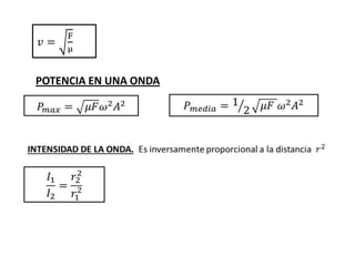 POTENCIA EN UNA ONDA