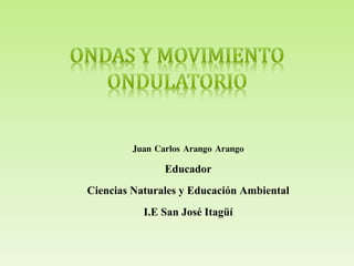 Juan Carlos Arango Arango 
Educador 
Ciencias Naturales y Educación Ambiental 
I.E San José Itagüí 
 