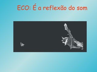 ECO: É a reflexão do som
 