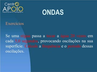 ONDASOnde:T é o períodof   é a frequência