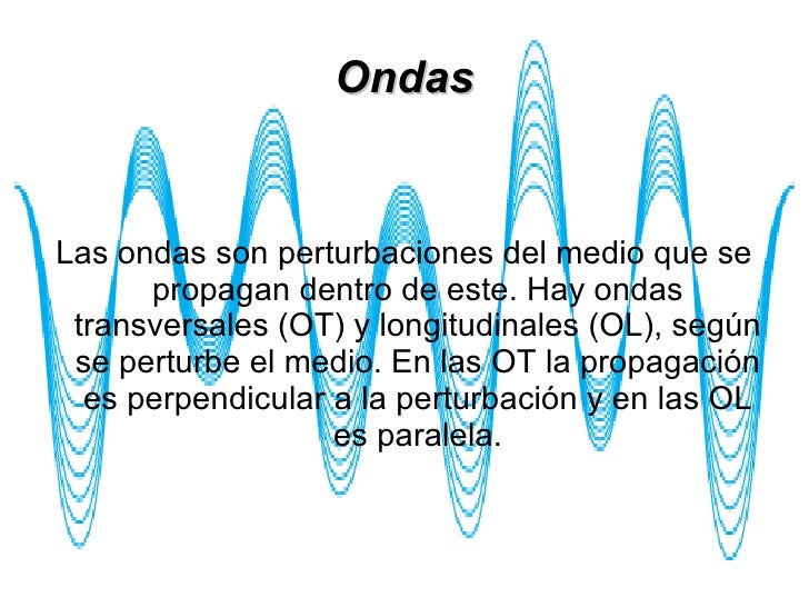 Ondas definicion problemas