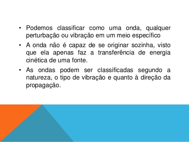 Características das ondas mecânicas